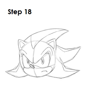How To Draw Shadow The Hedgehog