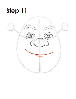 How to Draw Shrek Step 11