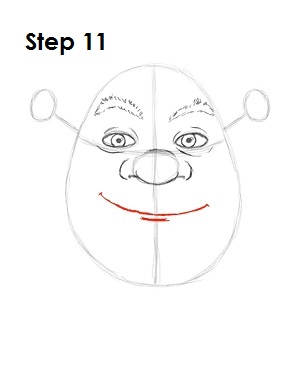 Shrek Face Drawing