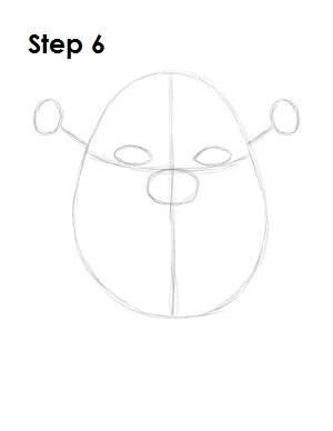 How to Draw Shrek Step 6