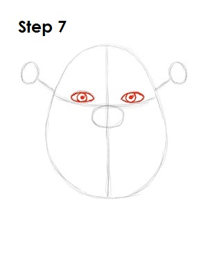 How to Draw Shrek Step 7