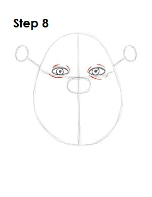 How to Draw Shrek Step 8