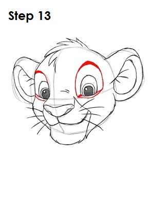 How to Draw Simba from the Lion King - Really Easy Drawing Tutorial