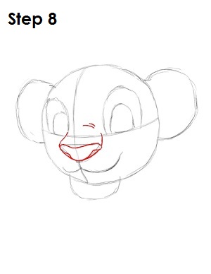 Draw Simba Step 8