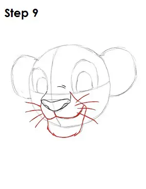 Draw Simba Step 9