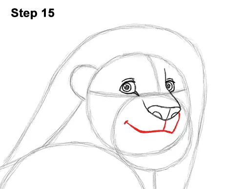 Draw Adult Grown Up Simba Lion King Disney 15