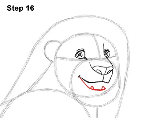 Draw Adult Grown Up Simba Lion King Disney 16