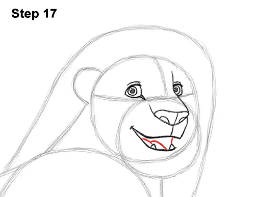 Draw Adult Grown Up Simba Lion King Disney 17
