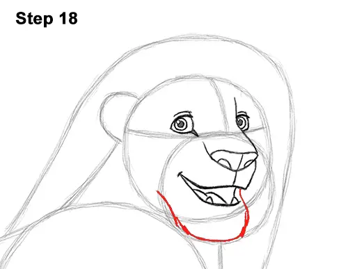 Draw Adult Grown Up Simba Lion King Disney 18
