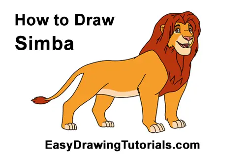 25+ Best Looking For Grown Up Simba Drawing Easy