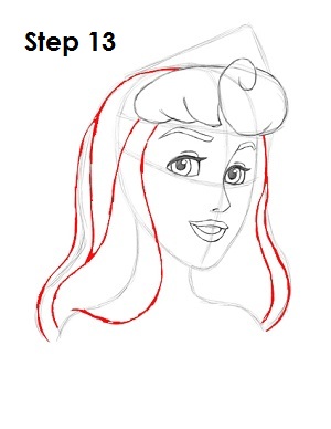 How to Draw Aurora from Sleeping Beauty - Really Easy Drawing Tutorial