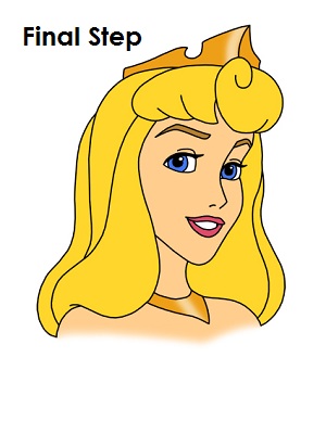 How to Draw Sleeping Beauty, Cartoon Princess