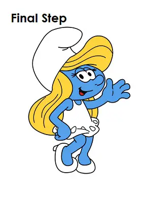 Draw Smurfette Last