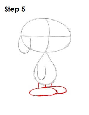 How to Draw Snoopy Step 5