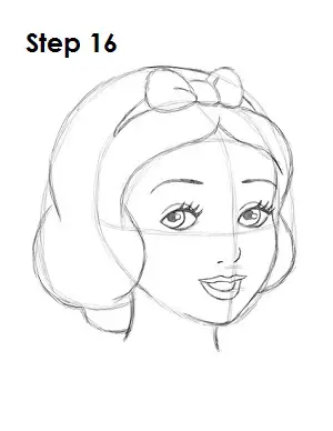 How to Draw Snow White Step 16