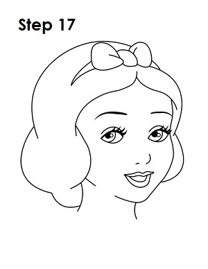 How to Draw Snow White Step 17