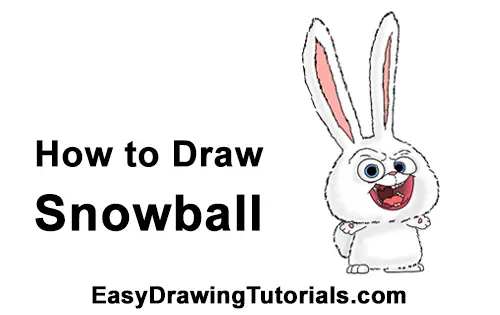 How to Draw Snowball Secret Life of Pets