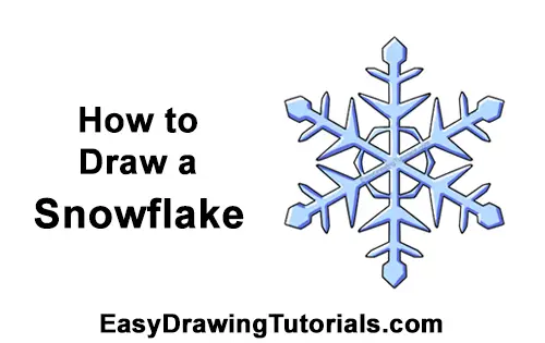 How to Draw a Snowflake VIDEO & Step-by-Step Pictures