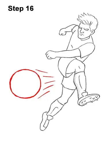 Featured image of post How To Draw A Boy Playing Football Step By Step - Draw the entire shape of the head first.