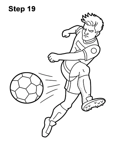 How to Draw a Soccer Player VIDEO & Step-by-Step Pictures