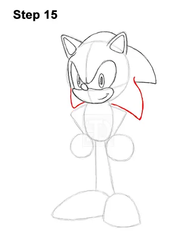 How to Draw Sonic the Hedgehog Full Body 15