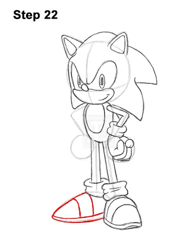 How to Draw Sonic the Hedgehog (Full Body) VIDEO & Step-by-Step Pictures
