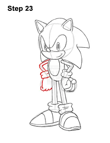 How to Draw Sonic the Hedgehog Full Body 23