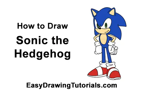 How to Draw Sonic - EASY Step By Step Tutorial