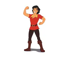 Aladdin dressed as Gaston for Halloween
