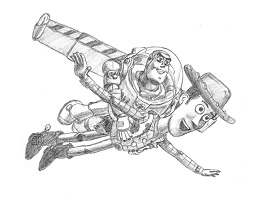 Special Drawing Toy Story Buzz Woody