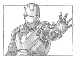 Marvel Iron Man Special Drawing