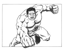 Marvel Incredible Hulk Special Drawing