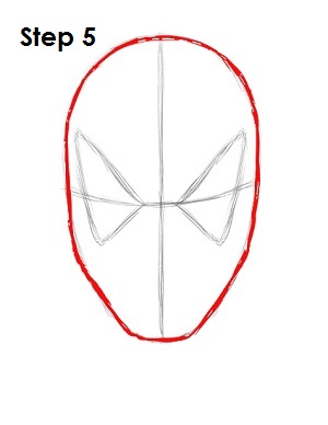 How to Draw Spider-Man Step 5