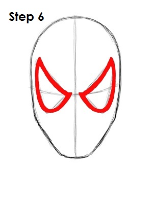 How to Draw Spider-Man Step 6