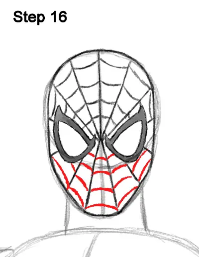 Draw Spider-Man Body 16