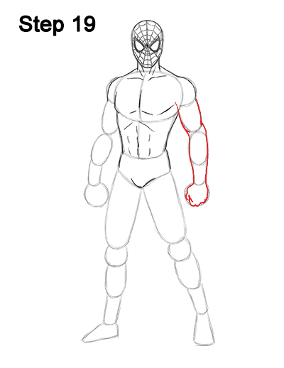 Draw Spider-Man Body 19