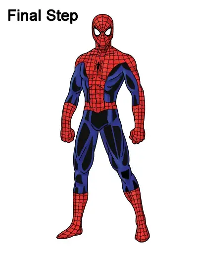 Featured image of post Easy Spiderman Drawing Color