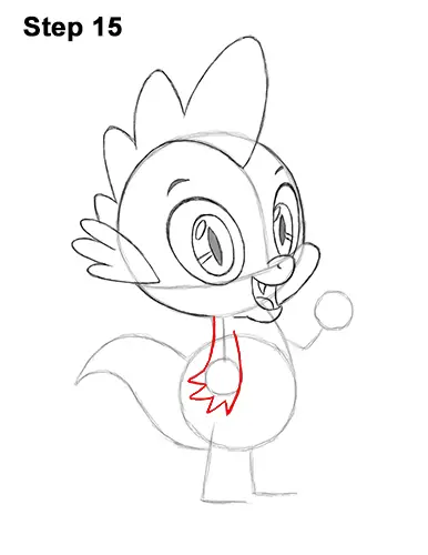 How to Draw Spike Dragon My Little Pony 15