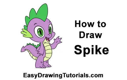 my little pony spike drawing