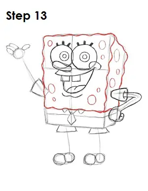 Spongebob Drawing Step By Step Easy