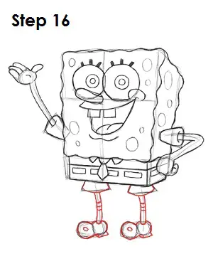 Spongebob Squarepants Spongebob Drawing With Color