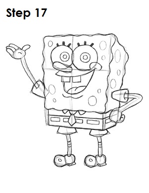 spongebob squarepants pencil drawings