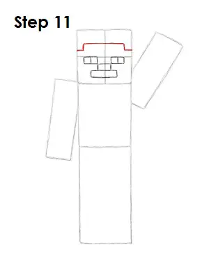 Draw Steve Minecraft 11