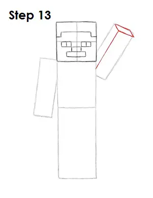 Draw Steve Minecraft 13