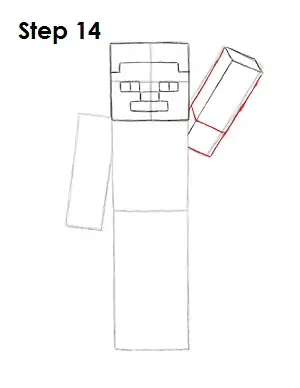Draw Steve Minecraft 14