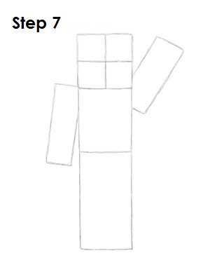 Draw Steve Minecraft 7