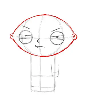 Draw Stewie Griffin Step 11