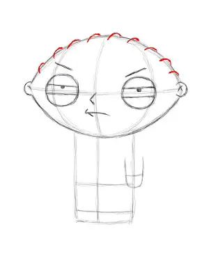 Draw Stewie Griffin Step 12