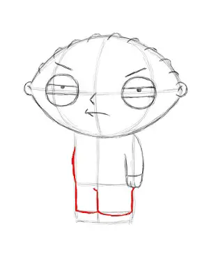 Draw Stewie Griffin Step 14