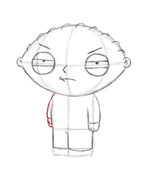 Draw Stewie Griffin Step 15